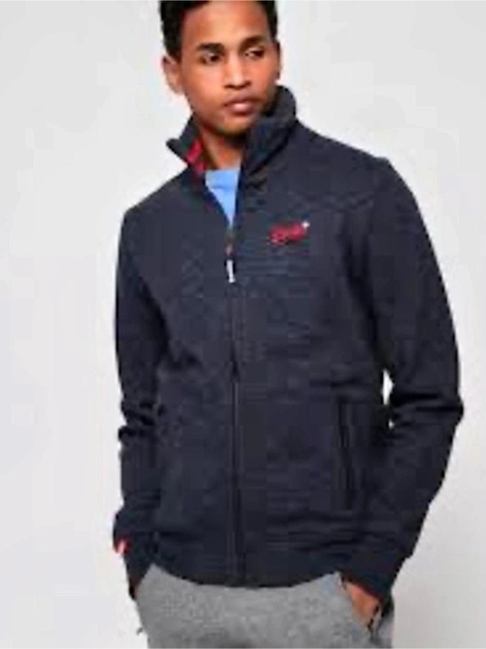 Superdry Essential Logo Zip Track Top Black XXL